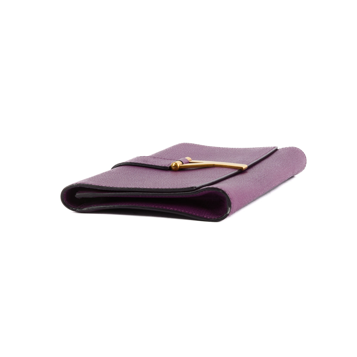SAINT LAURENT - Pochette à main Chyc cuir violet - Hand pouch