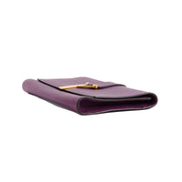 SAINT LAURENT - Pochette à main Chyc cuir violet - Hand pouch