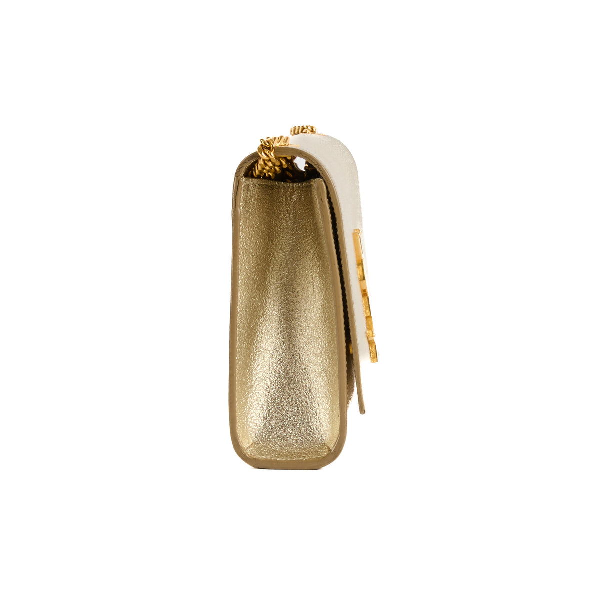 SAINT LAURENT - Sac bandoulière Kate cuir doré - Handbag