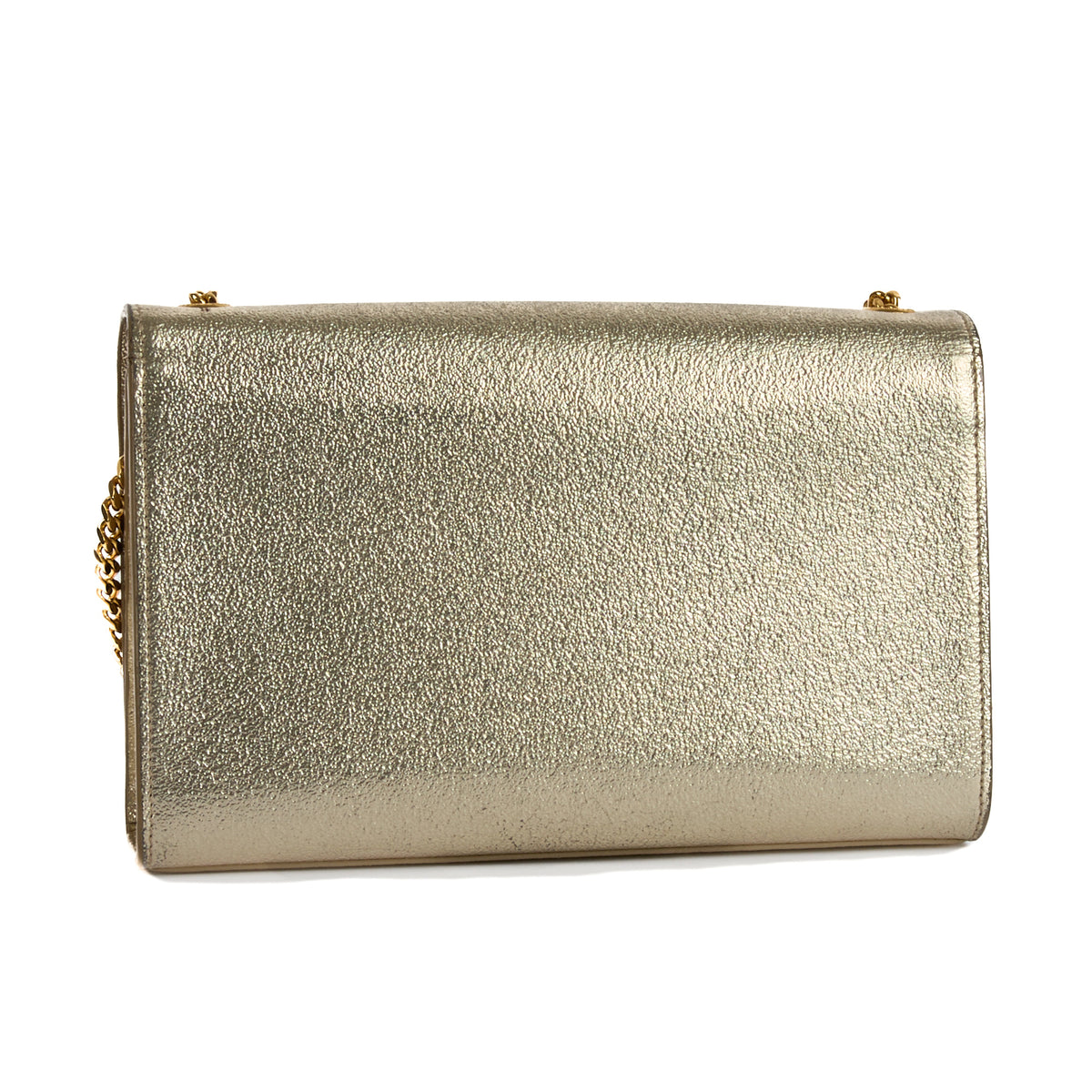 SAINT LAURENT - Sac bandoulière Kate cuir doré - Handbag