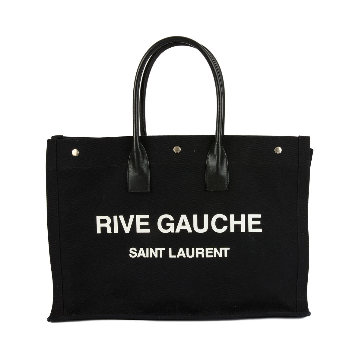 SAINT LAURENT - Large black tote bag