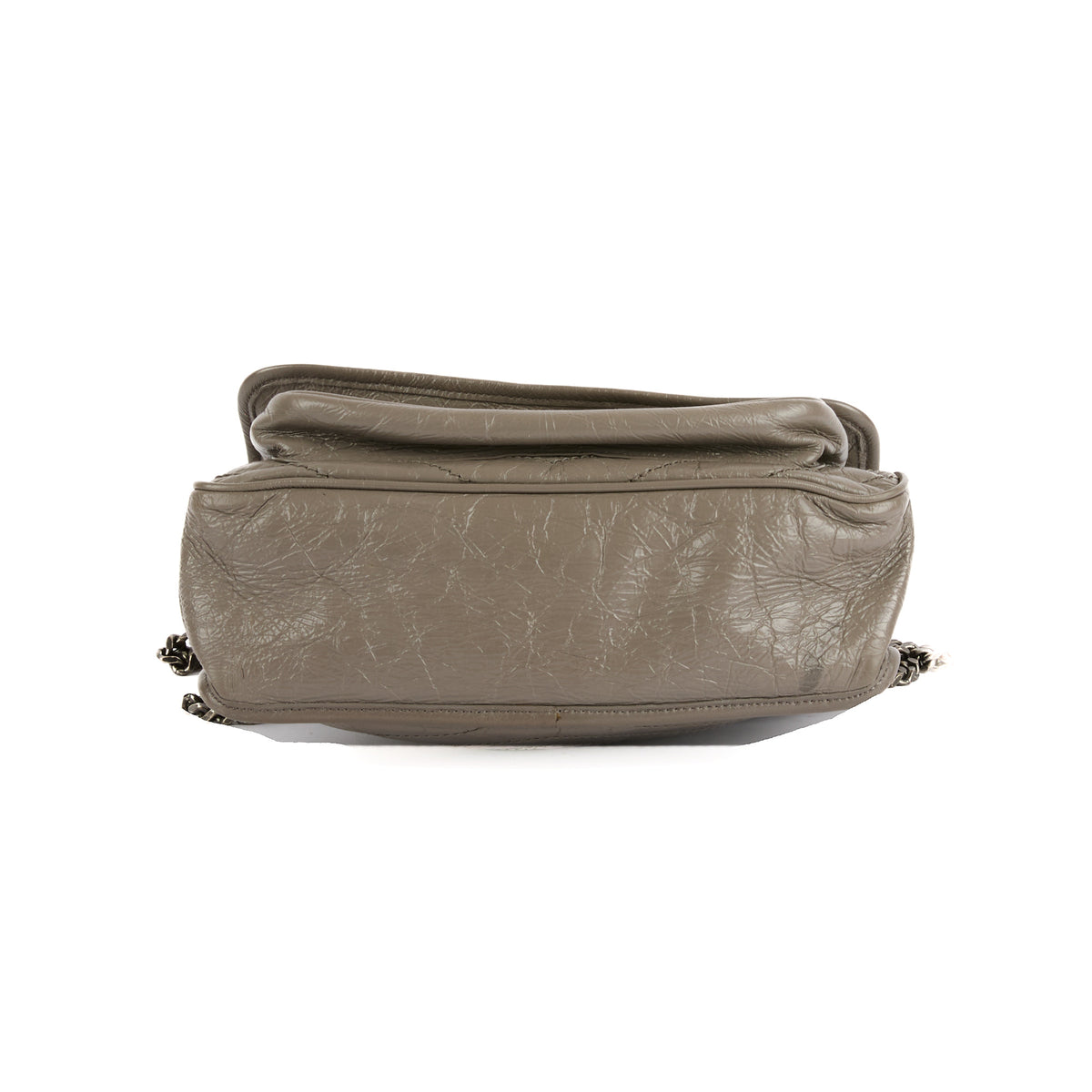 SAINT LAURENT - Grey leather Nikki Baby bag