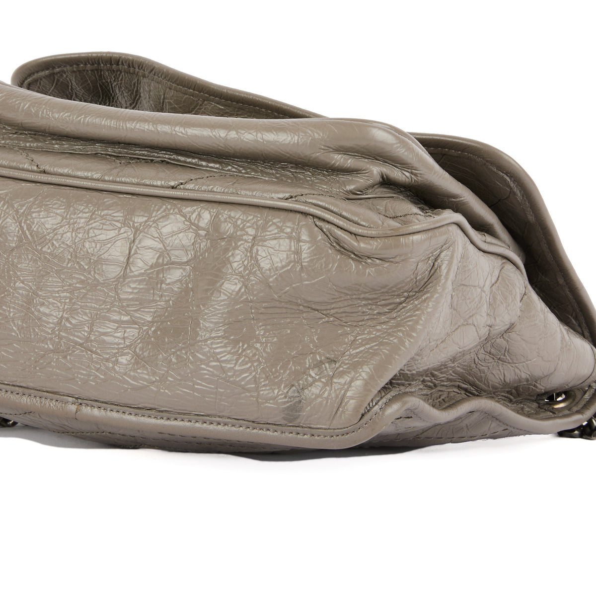 SAINT LAURENT - Grey leather Nikki Baby bag