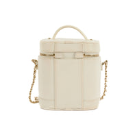 CHANEL - White CC Mania Vanity Case bag