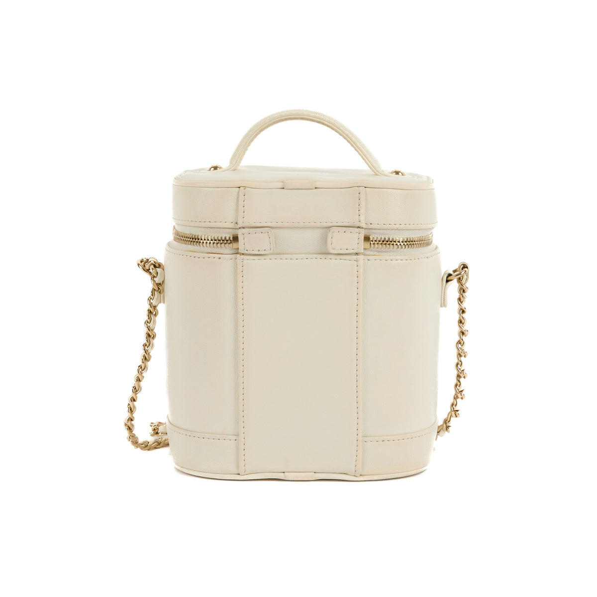 CHANEL - White CC Mania Vanity Case bag