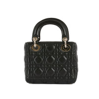 DIOR - Black Mini Lady Dior Bag