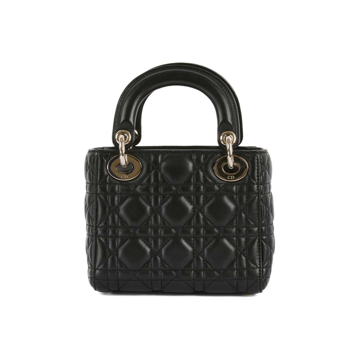 DIOR - Black Mini Lady Dior Bag