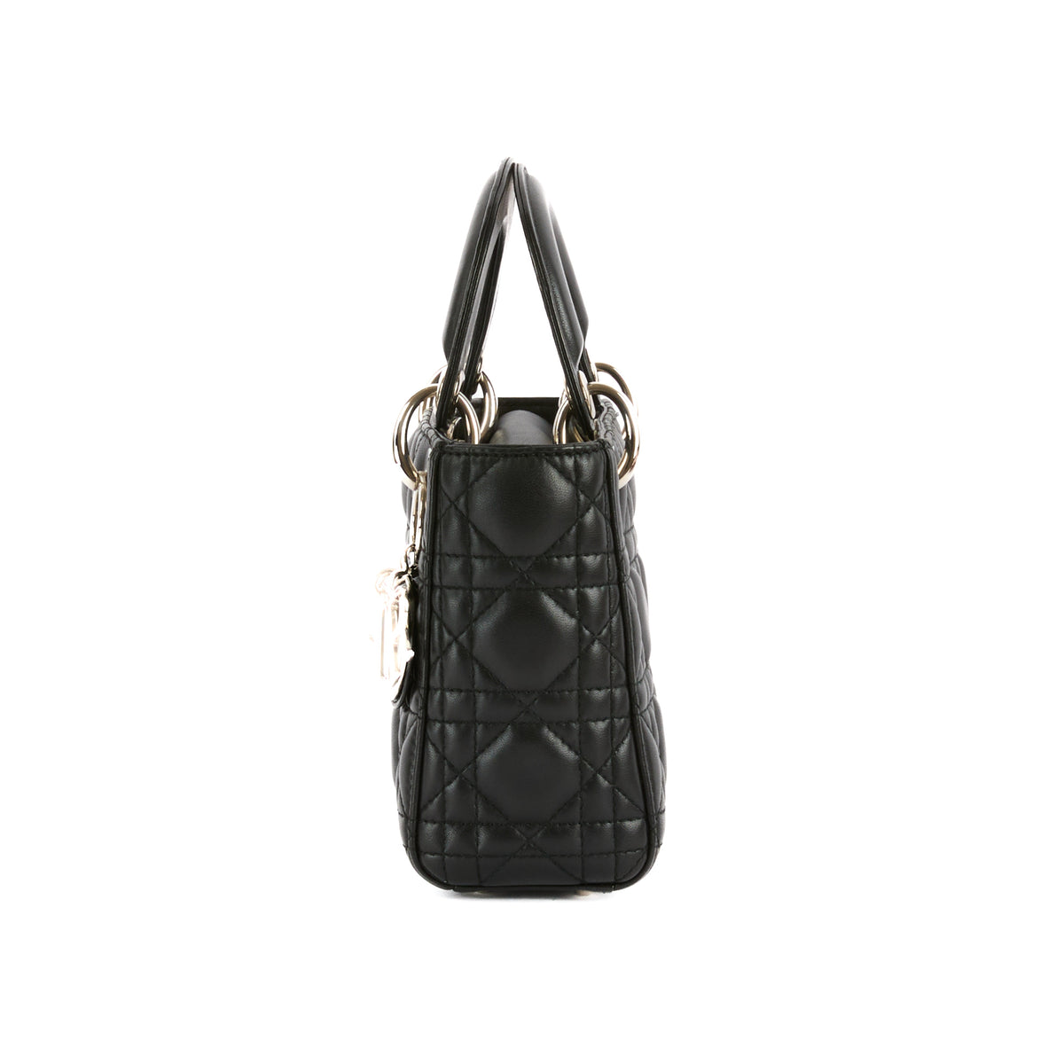 DIOR - Black Mini Lady Dior Bag