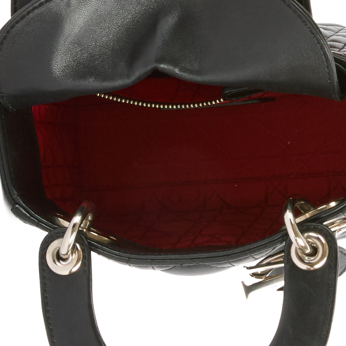 DIOR - Black Mini Lady Dior Bag
