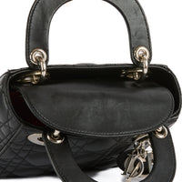 DIOR - Black Mini Lady Dior Bag