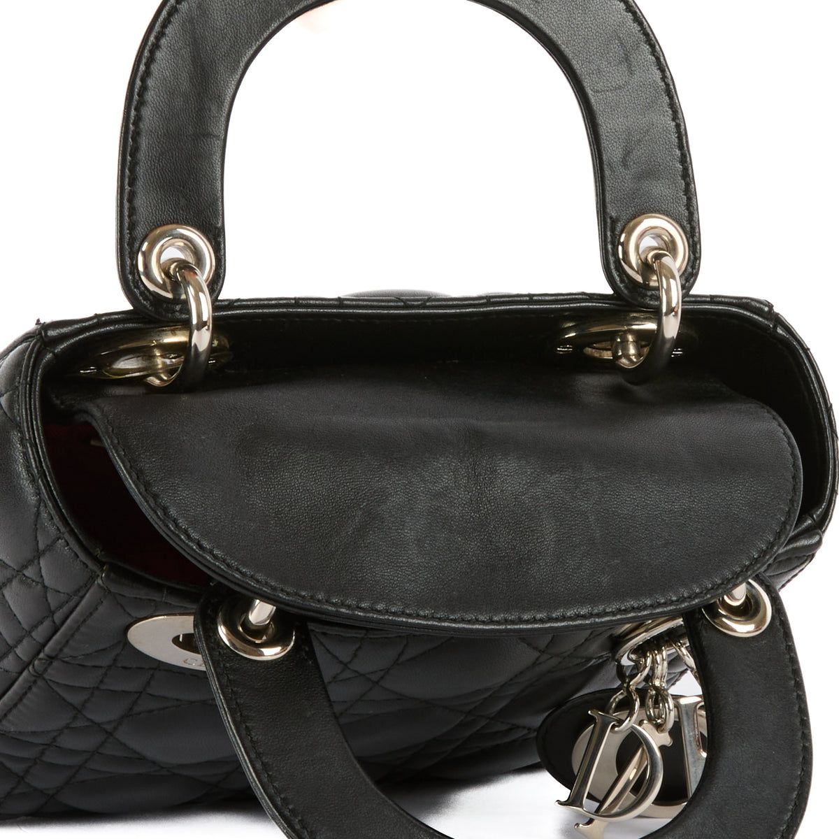 DIOR - Black Mini Lady Dior Bag