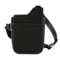 DIOR - Sac bandoulière Messenger Saddle Bee cuir noir - Handbag