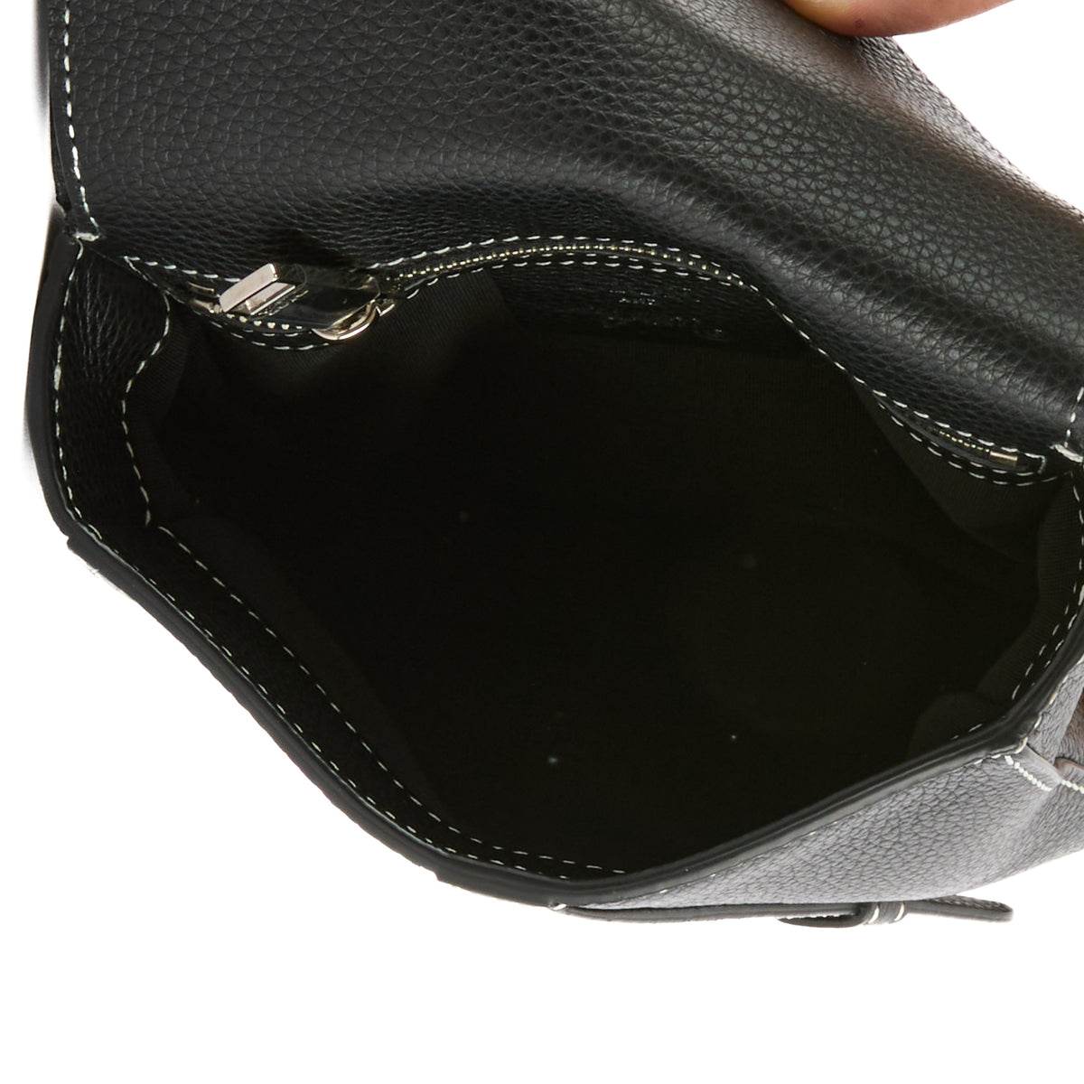 DIOR - Sac bandoulière Messenger Saddle Bee cuir noir - Handbag
