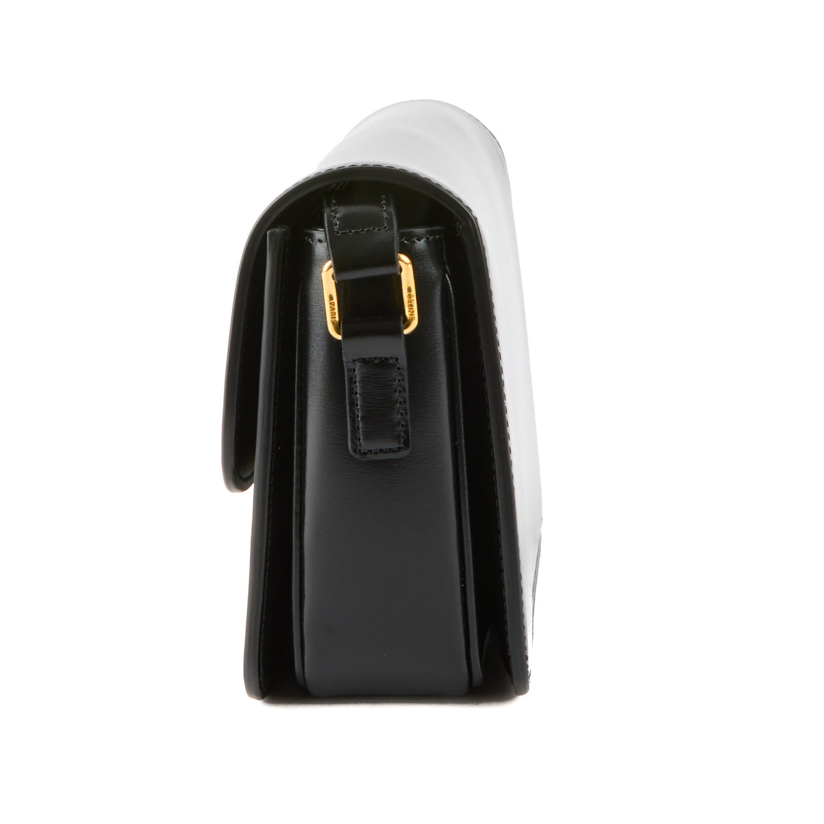 CELINE - Sac bandoulière Teen Triomphe cuir noir - Handbag