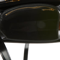 CELINE - Sac bandoulière Teen Triomphe cuir noir - Handbag