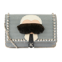 FENDI - Sac Wallet On Chain Karlito cuir et stud - Handbag