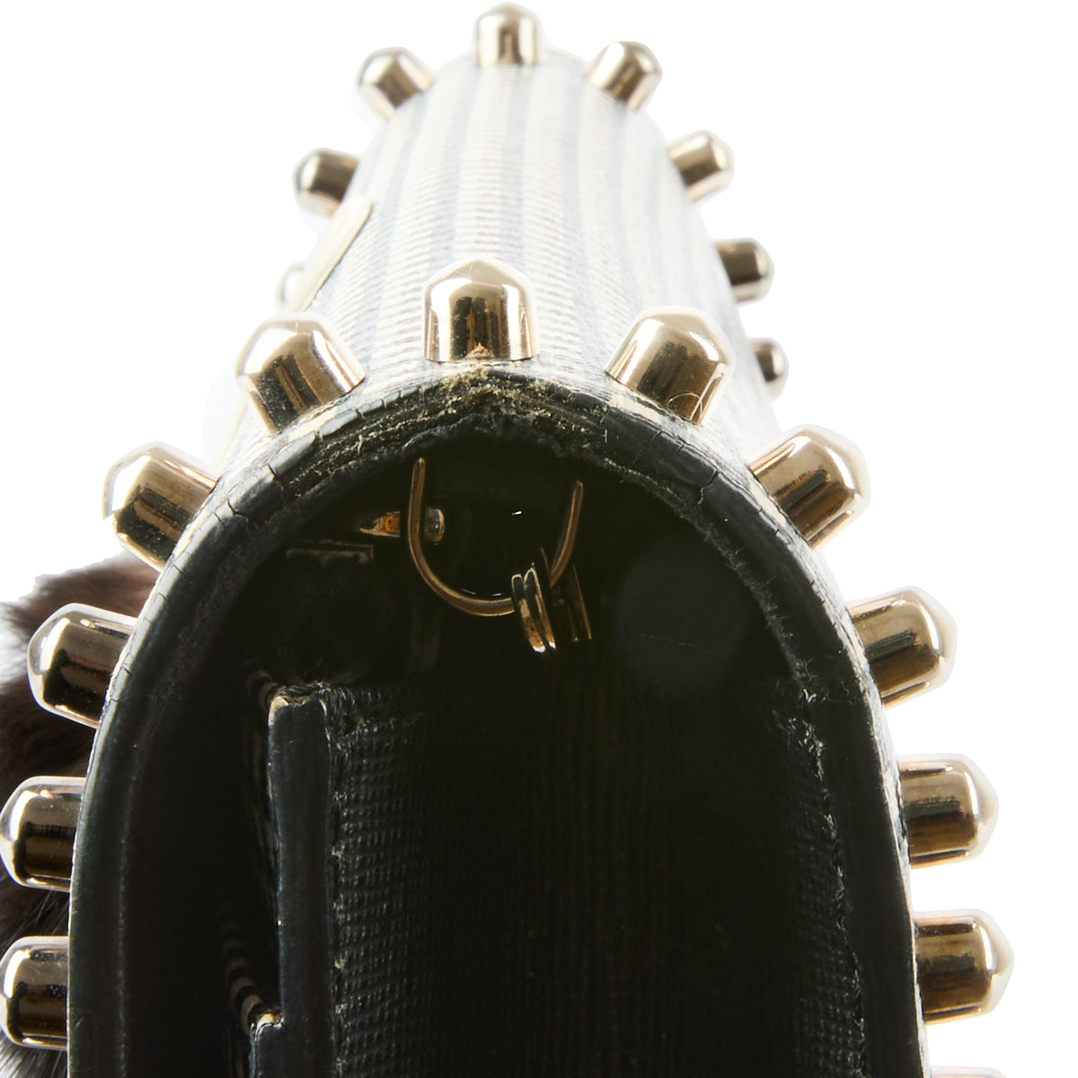 FENDI - Sac Wallet On Chain Karlito cuir et stud - Handbag