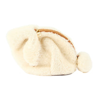 LOEWE - White wool Bunny bag