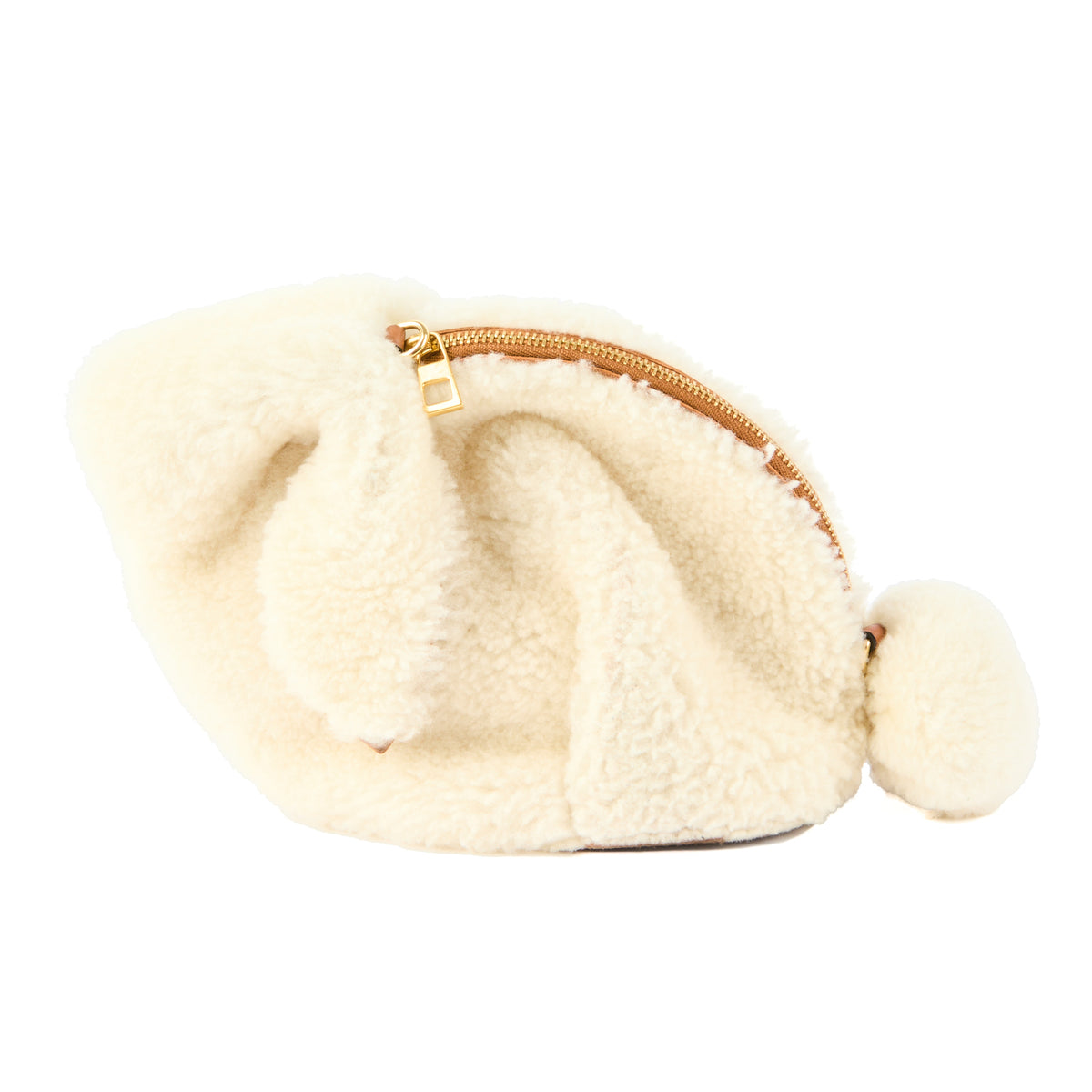 LOEWE - White wool Bunny bag