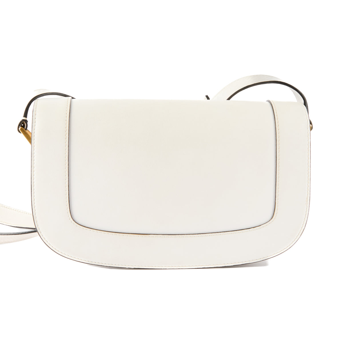 VALENTINO - Sac bandoulière Supervee cuir blanc - Handbag
