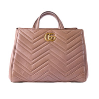 GUCCI - Pink GG Marmont tote bag