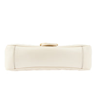 GUCCI - Sac bandoulière GG Marmont cuir blanc - Handbag