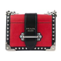PRADA - Red and black Cahier bag