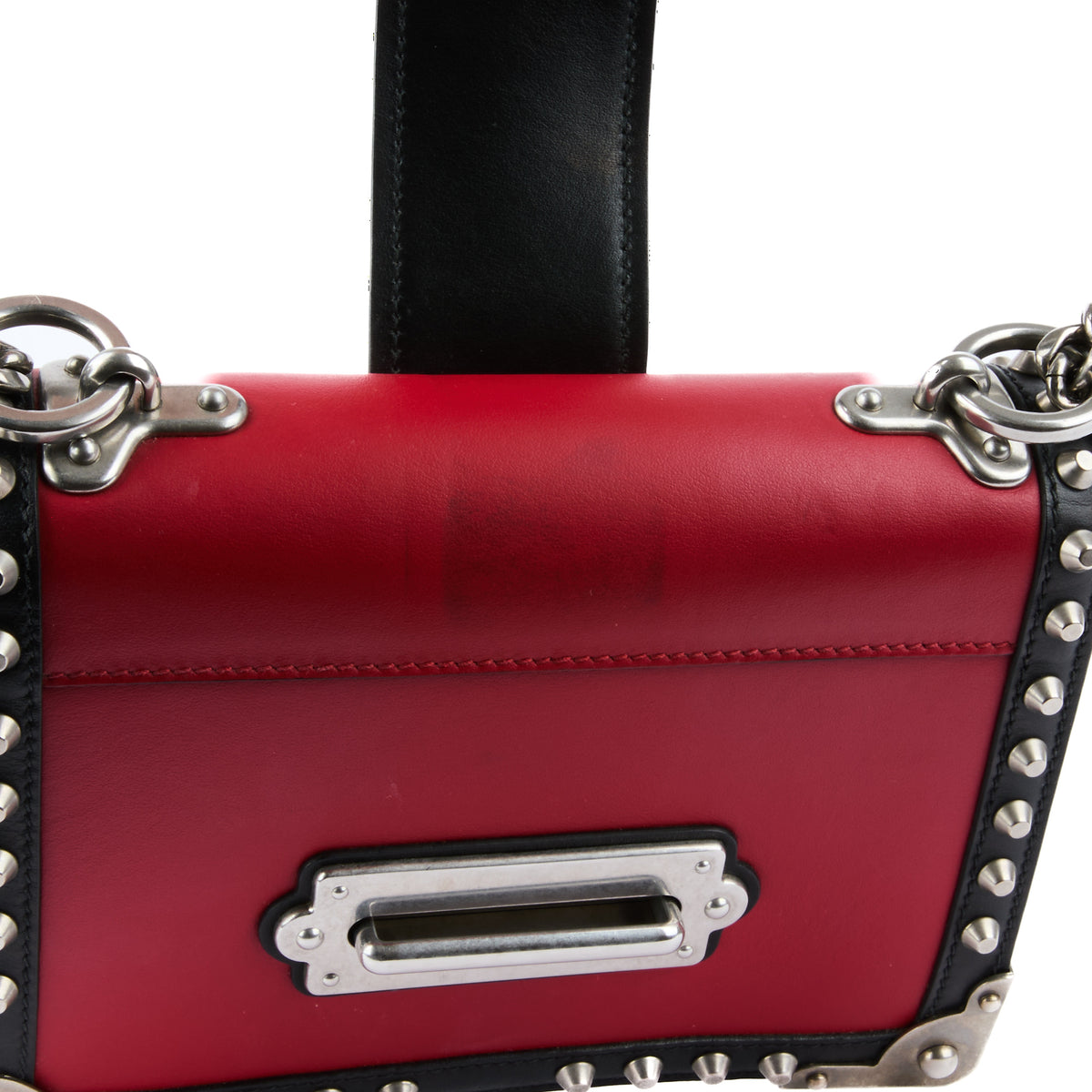 PRADA - Red and black Cahier bag
