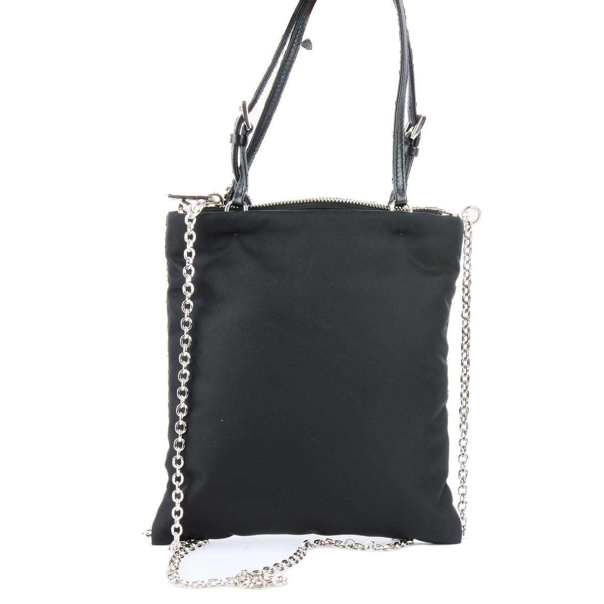PRADA - Sac Mini cabas Lightning Bolt nylon noir - Handbag