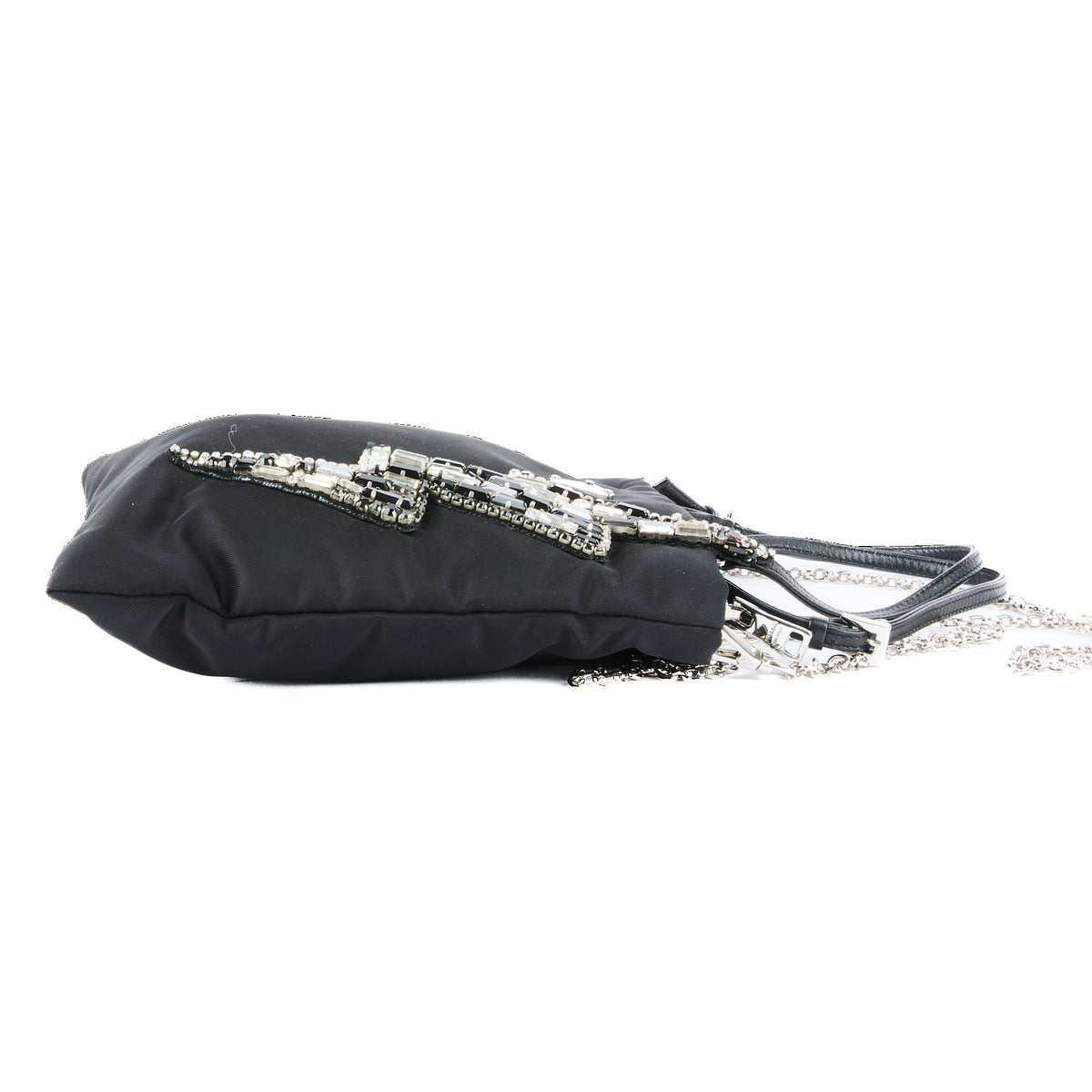 PRADA - Sac Mini cabas Lightning Bolt nylon noir - Handbag
