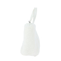 BALENCIAGA - Barbes East West Shopper handbag in white shearling