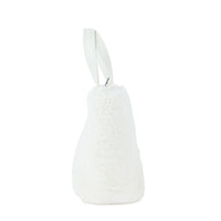 BALENCIAGA - Barbes East West Shopper handbag in white shearling