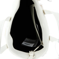 BALENCIAGA - Barbes East West Shopper handbag in white shearling
