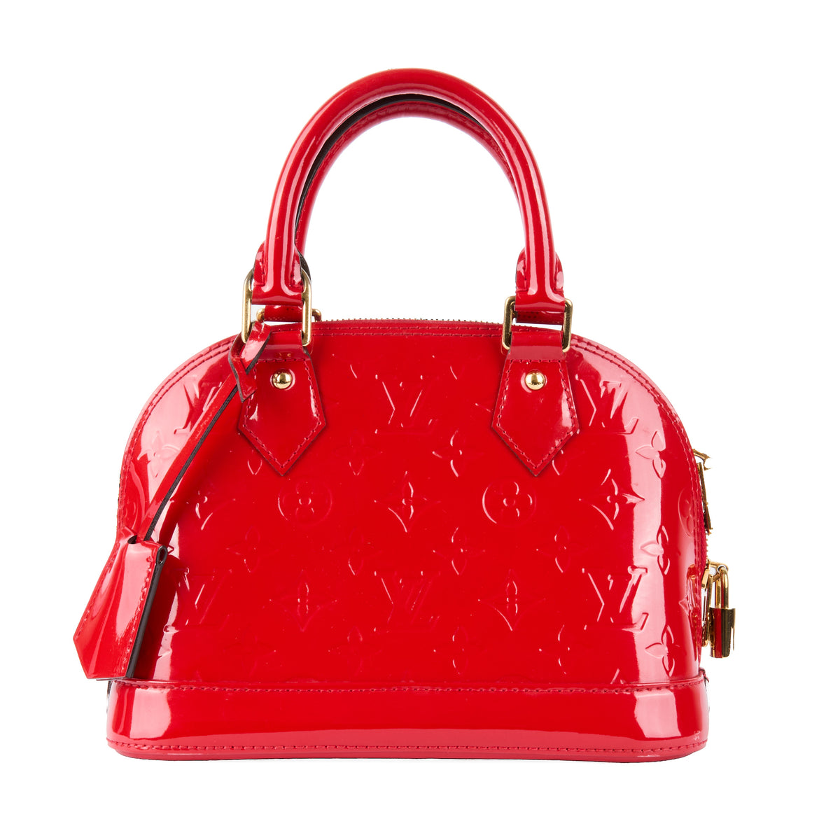 LOUIS VUITTON - Red vernis Alma BB bag