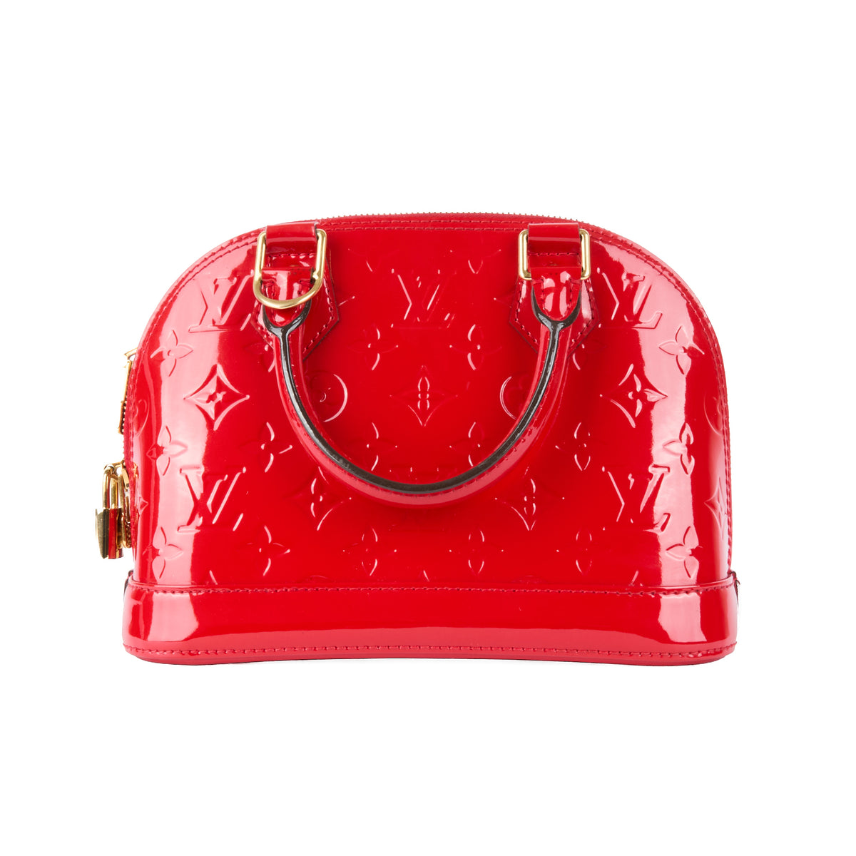 LOUIS VUITTON - Red vernis Alma BB bag