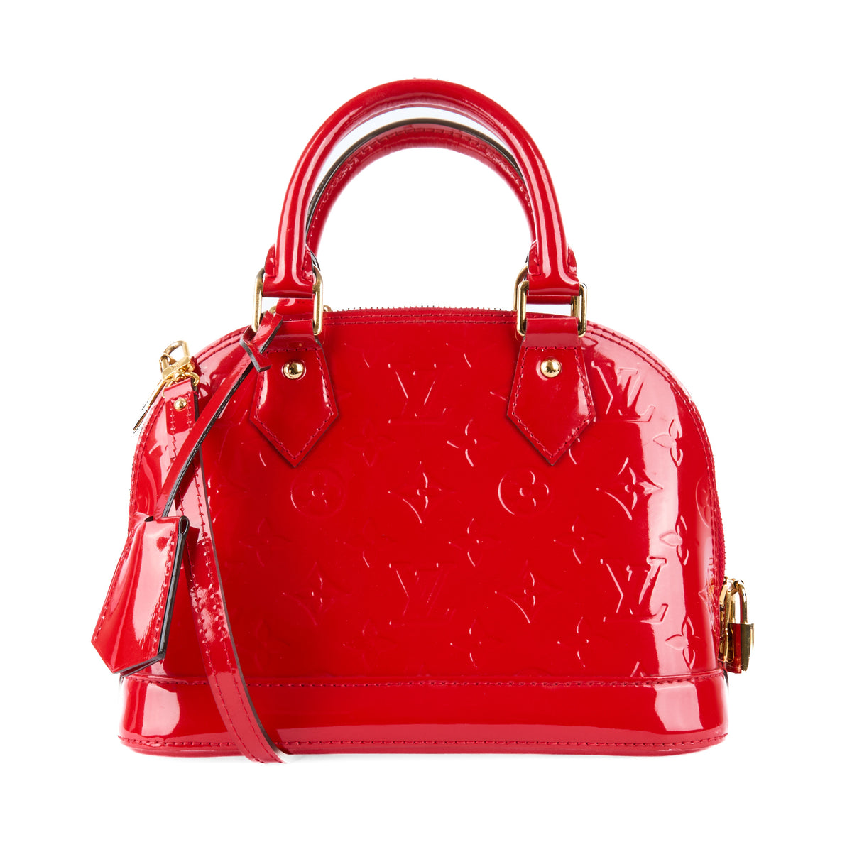 LOUIS VUITTON - Red vernis Alma BB bag