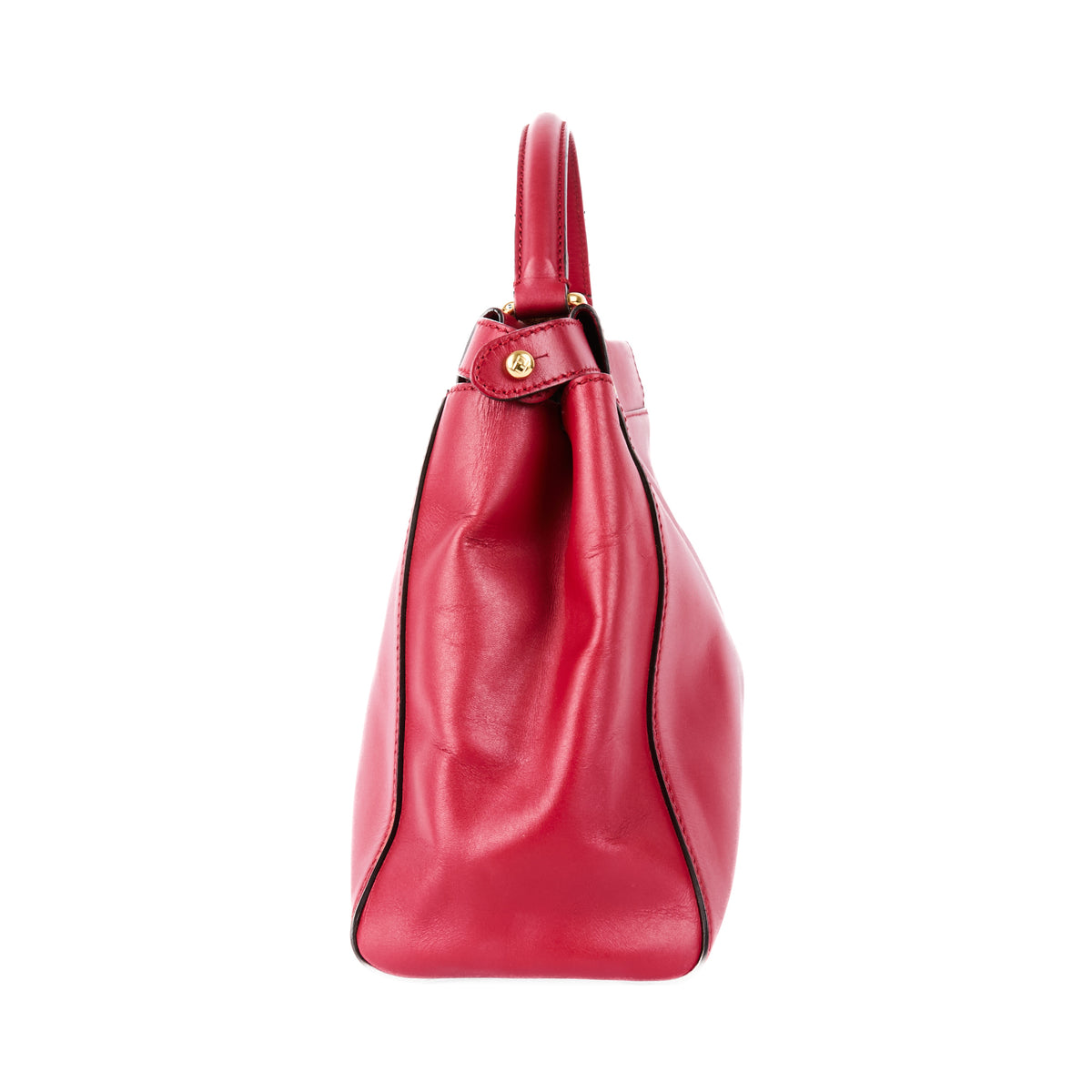 FENDI - Medium Peekaboo bag in red leather
