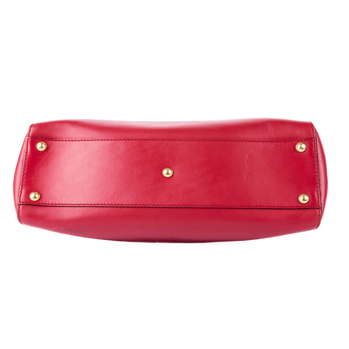 FENDI - Medium Peekaboo bag in red leather