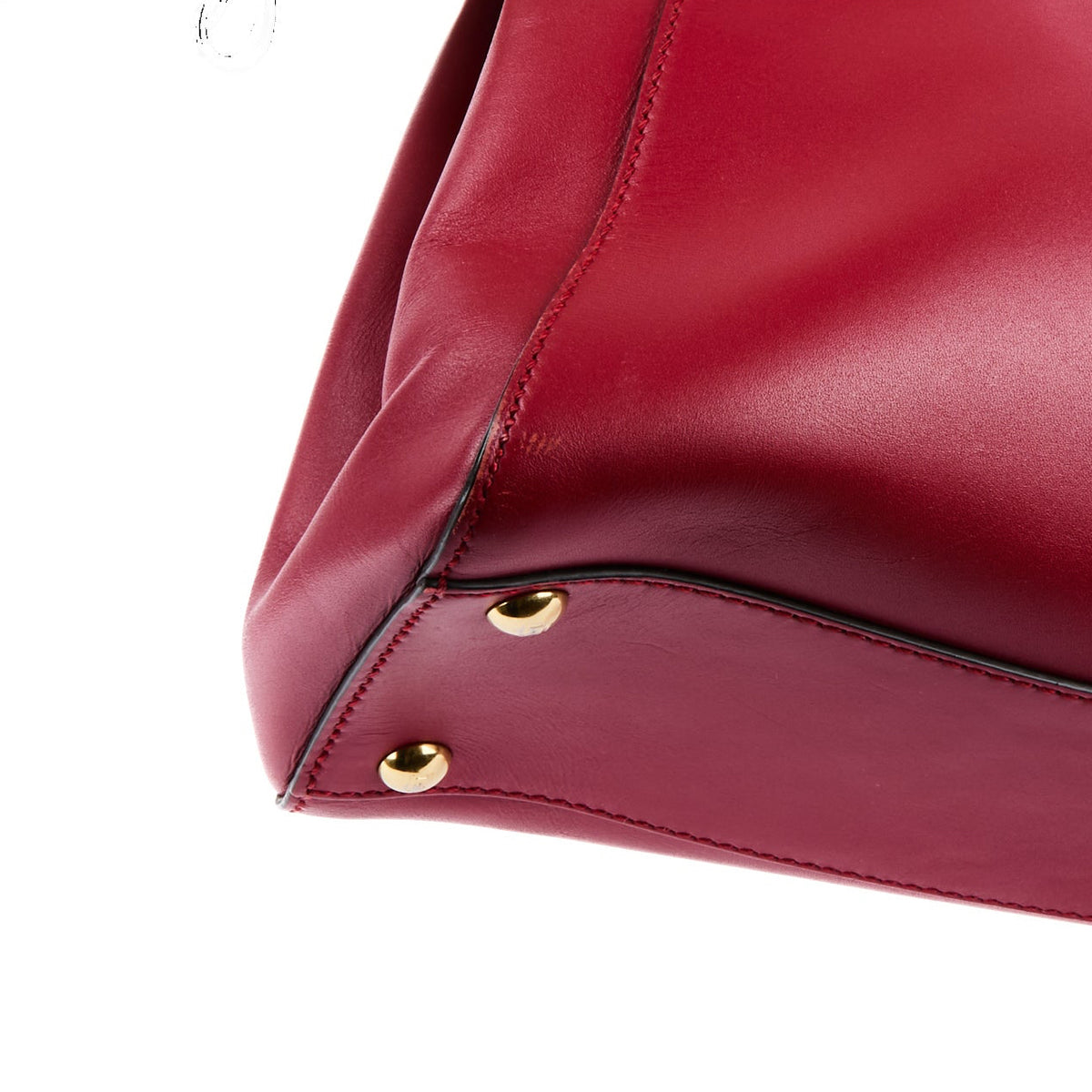 FENDI - Medium Peekaboo bag in red leather