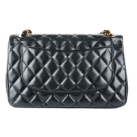 CHANEL - Classic Jumbo bag in black lambskin leather