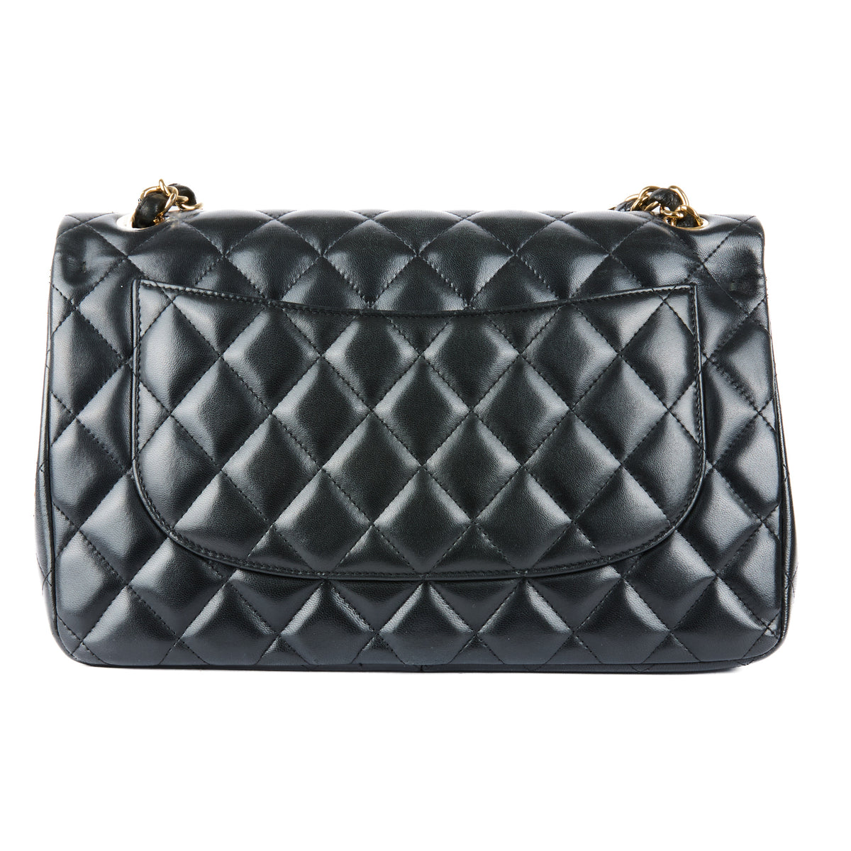 CHANEL - Classic Jumbo bag in black lambskin leather