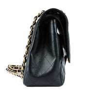 CHANEL - Classic Jumbo Bag in black grained leather