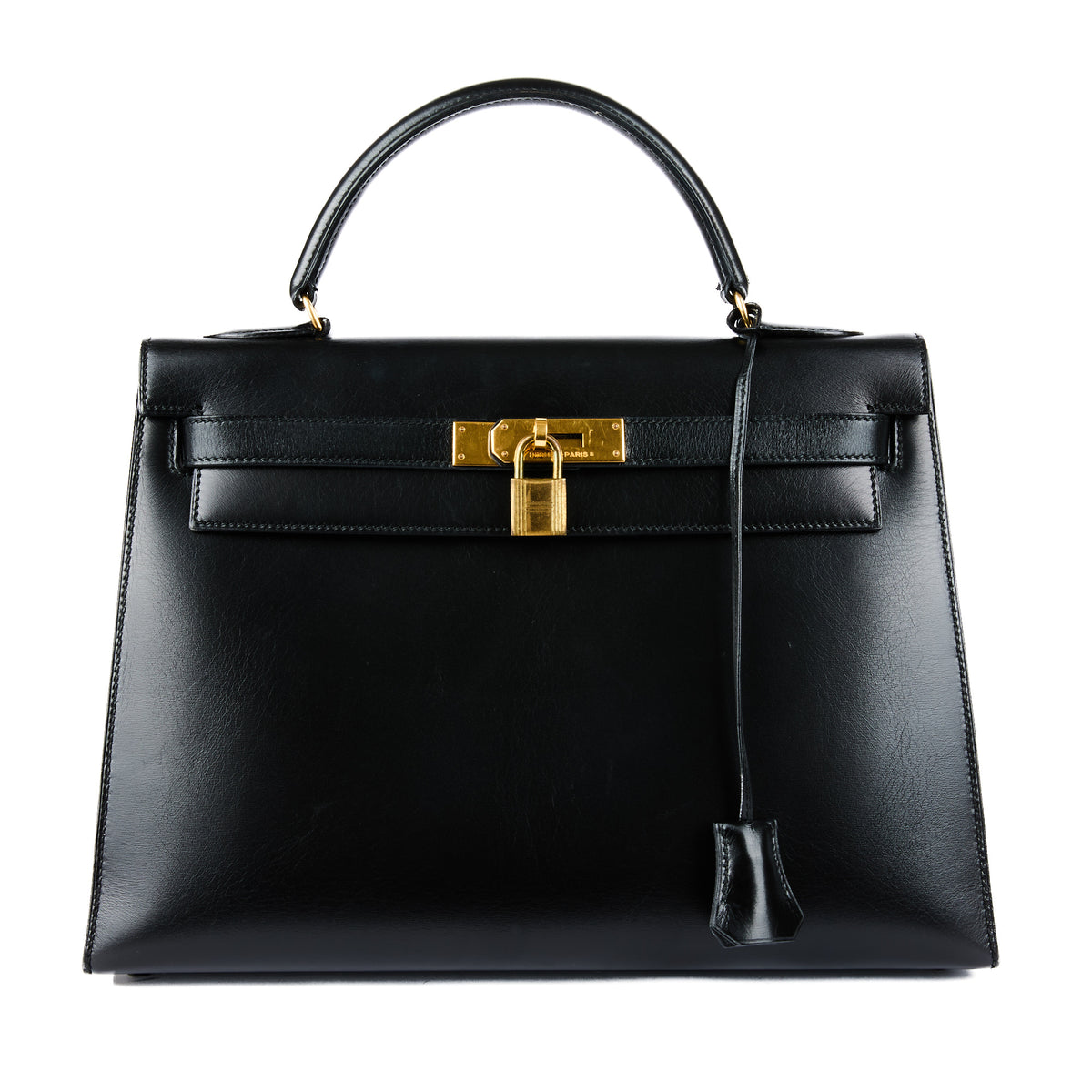 HERMES - Kelly 32 Box bag black vintage
