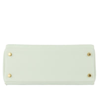 HERMÈS - Kelly 28 Togo snow grey gold finish