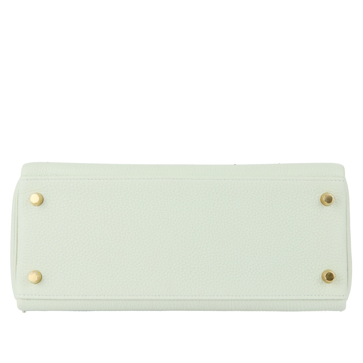 HERMÈS - Kelly 28 Togo snow grey gold finish