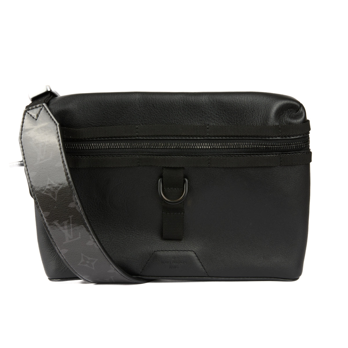 LOUIS VUITTON - Camera crossbody bag in black leather - Handbag