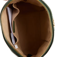 GUCCI - Sac bandoulière Ophidia bande web daim rouge - Handbag