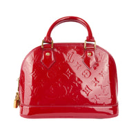 LOUIS VUITTON - BB Alma red patent leather handbag - Handbag