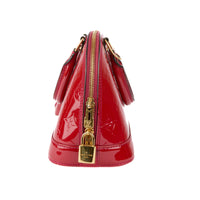 LOUIS VUITTON - BB Alma red patent leather handbag - Handbag