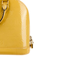 LOUIS VUITTON - Sac à main Alma PM cuir vernis jaune - Handbag